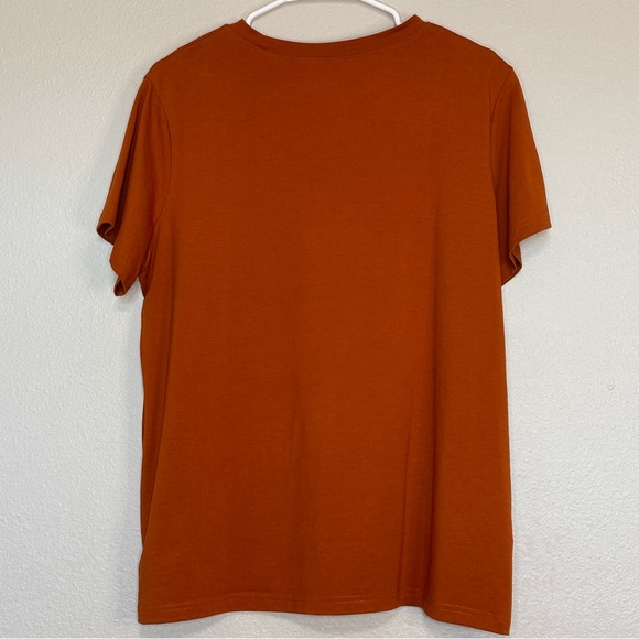 Burnt Orange Top with Hearts Valentine’s Day SHEIN Curve size 0XL - Picture 4 of 4